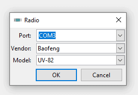 How to program baofeng UV-82 on Windows 10