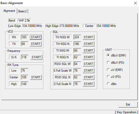 How to program Vertex VX-2100 - Basic Alignment