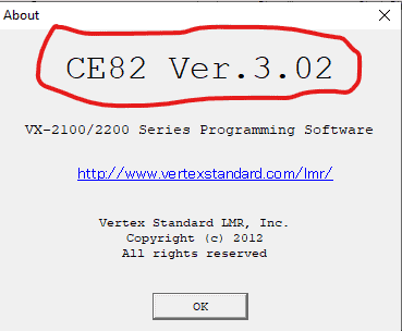 How to program Vertex VX-2100 - CE82 version