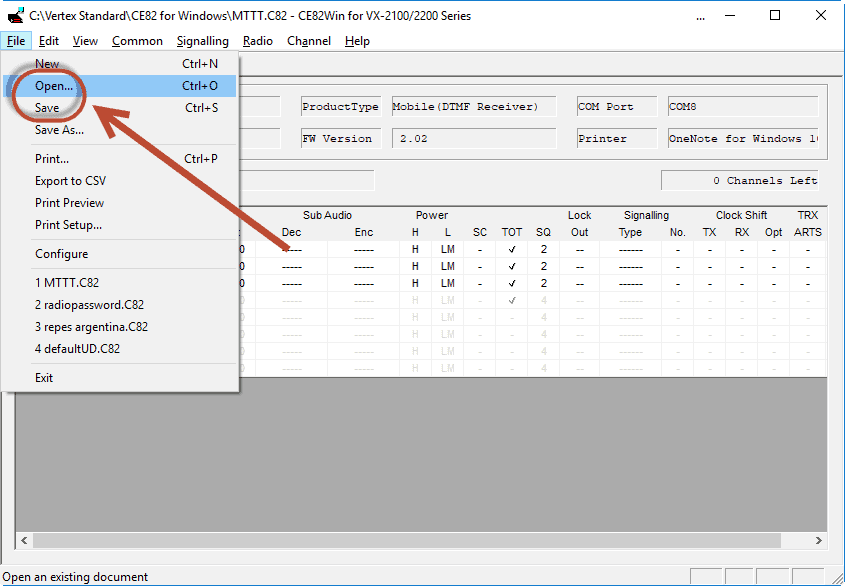 VX-2100 password reset