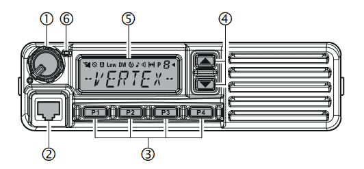 vertex vx-2200 specifications - front panel