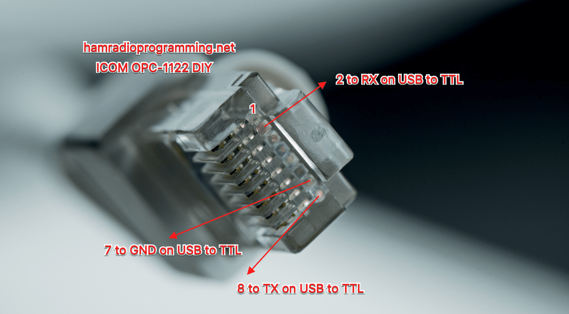how to make an OPC-1122 programming cable 