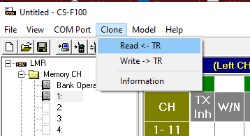 how to program Icom IC-F211 -read radio