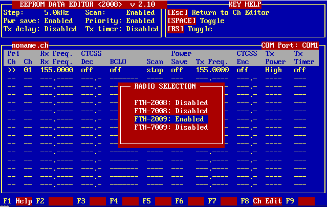 how to program yaesu fth-2009 - Radio Model