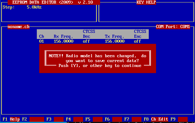 how to program yaesu fth-2009 - erase configuration