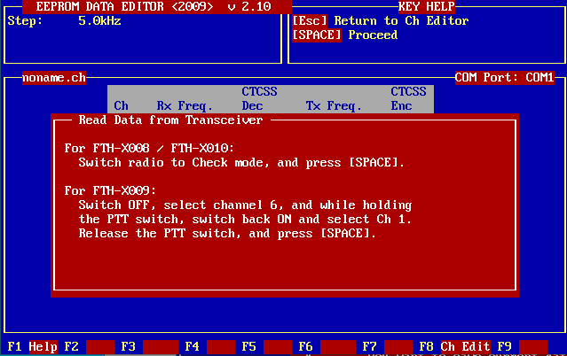 how to program yaesu fth-2009 - read radio 1